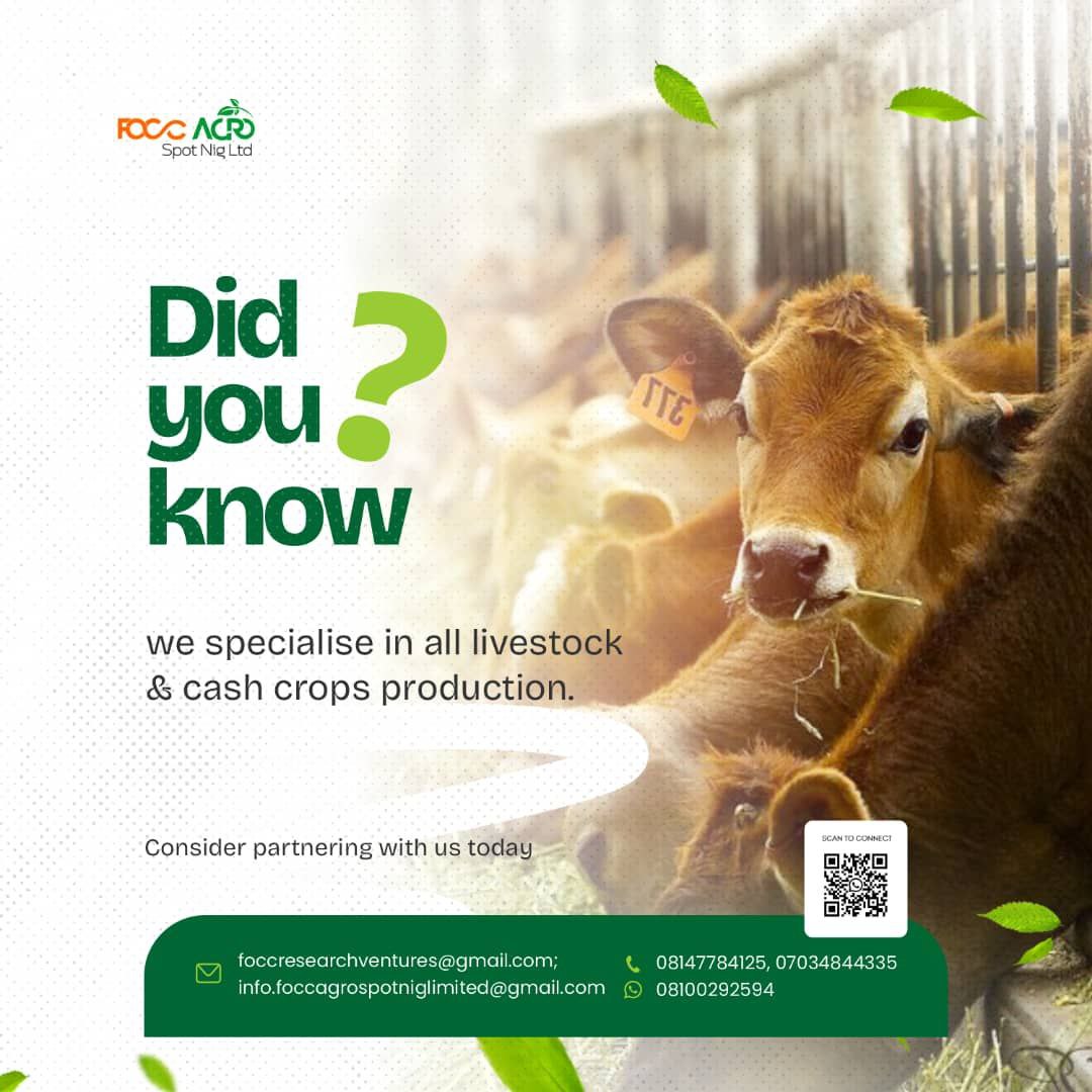 cash crop and livestock handling